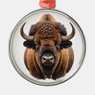 Bison / Buffalo Metal Tree Decoration