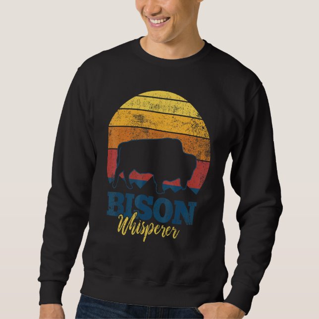 Bison Buffalo Wisent Sweatshirt (Front)
