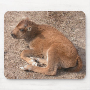Bison Calf Mouse Mat