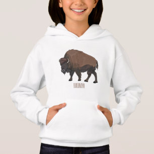 Bison cartoon illustration