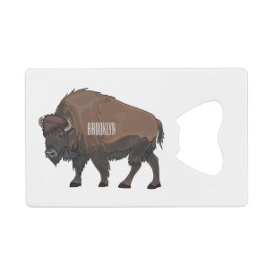 Bison cartoon illustration
