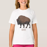 Bison cartoon illustration
