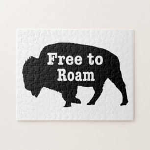 Bison Free To Roam Jigsaw Puzzle