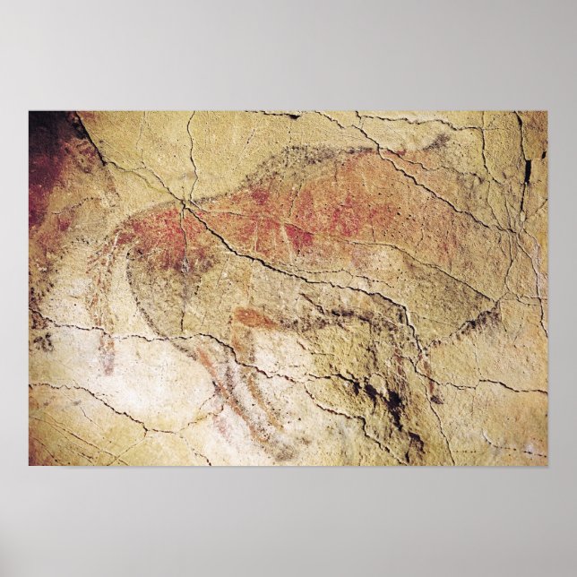 Bison from the Caves at Altamira, c.15000 BC Poster (Front)