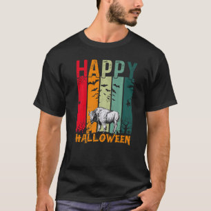 Bison Girls Boys Retro Style Halloween Dinner Par T-Shirt