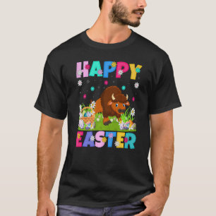 Bison  Happy Easter Bunny Bison Easter Sunday T-Shirt
