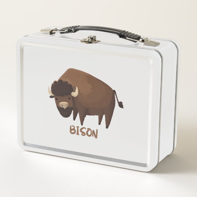 Bison lunch box for kids  (Front)