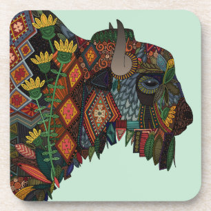 bison mint coaster