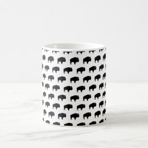 bison pattern coffee mug