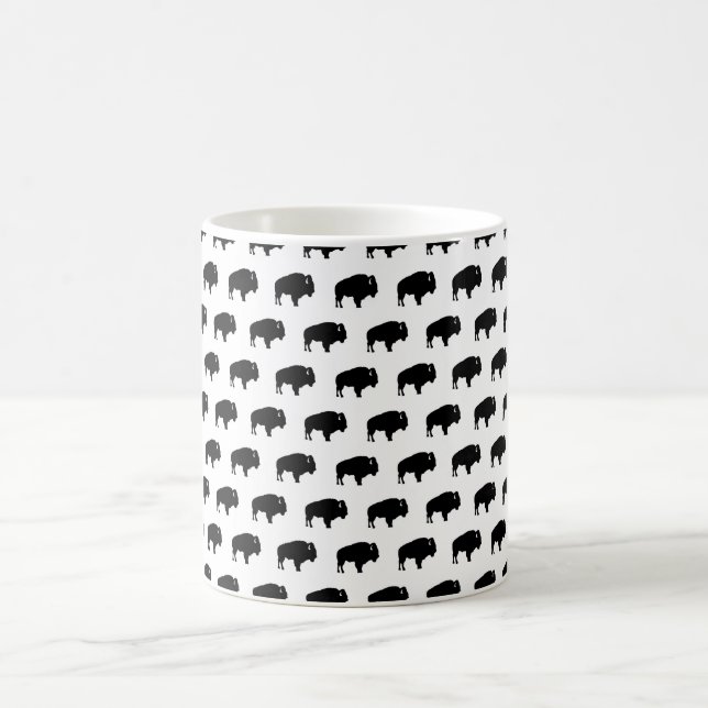 bison pattern coffee mug (Center)