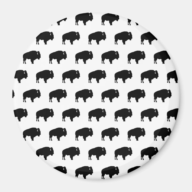 bison pattern magnet (Front)
