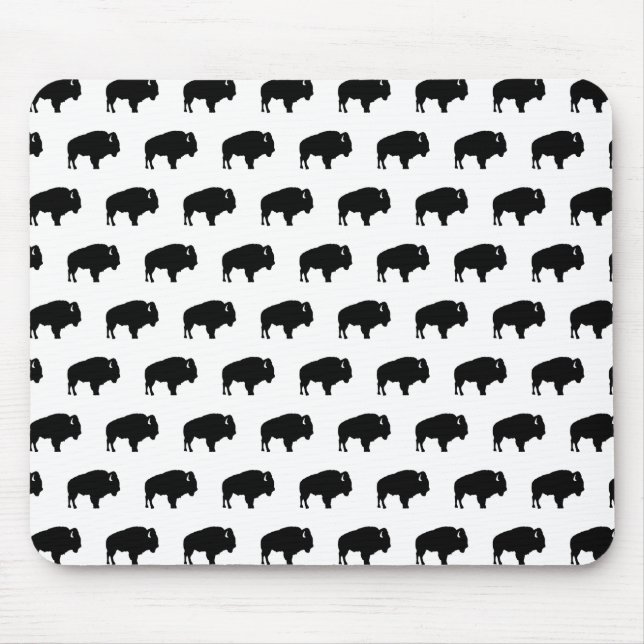bison pattern mouse mat (Front)