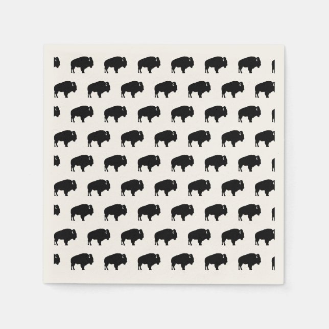 bison pattern napkin (Front)