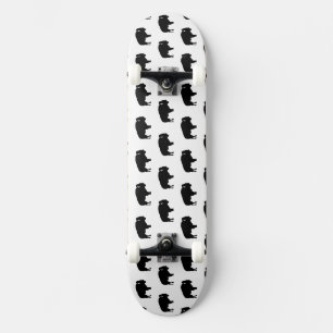 bison pattern skateboard