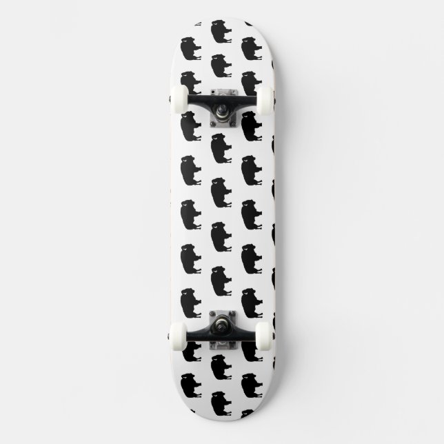 bison pattern skateboard (Front)