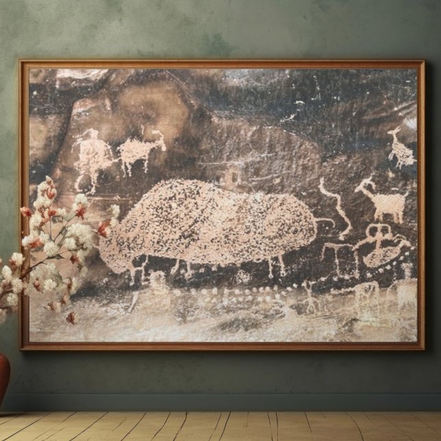 Bison Pictograph, 9 Mile Canyon, Utah Poster (Creator Uploaded)