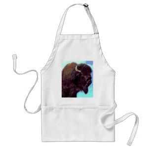 Bison Pop Art Standard Apron