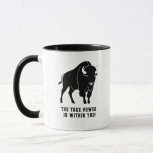 Bison print cup
