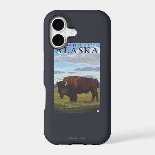 Bison Scene - Delta Junction, Alaska (Back)