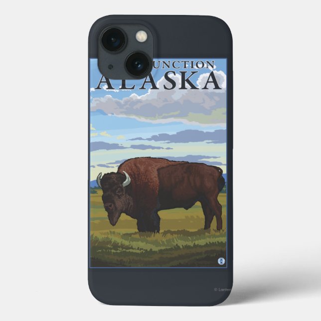 Bison Scene - Delta Junction, Alaska Case-Mate iPhone Case (Back)