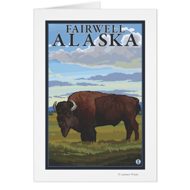 Bison Scene - Fairwell, Alaska (Front)