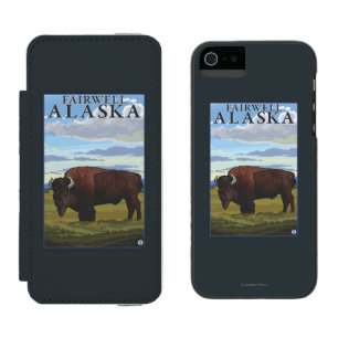 Bison Scene - Fairwell, Alaska Incipio Watson™ iPhone 5 Wallet Case