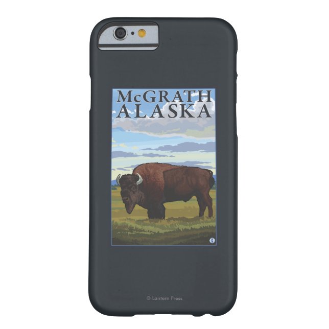 Bison Scene - McGrath, Alaska Case-Mate iPhone Case (Back)