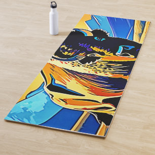 Bison Sunset Majesty Design Yoga Mat