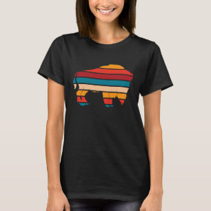 Bison Vintage Cow Buffalo National Park Western Wi T-Shirt
