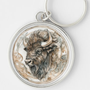 Bison Wild Tame and Timeless Collection Key Ring