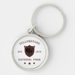 Bison Yellowstone National Park Key Ring