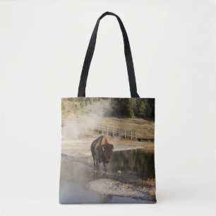 Bison Yellowstone Nature    Wildlife Photography Tote Bag