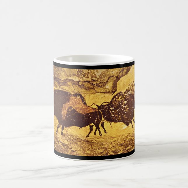 Bisons', Lascaux, Dordogne_Art of Antiquity Coffee Mug (Center)