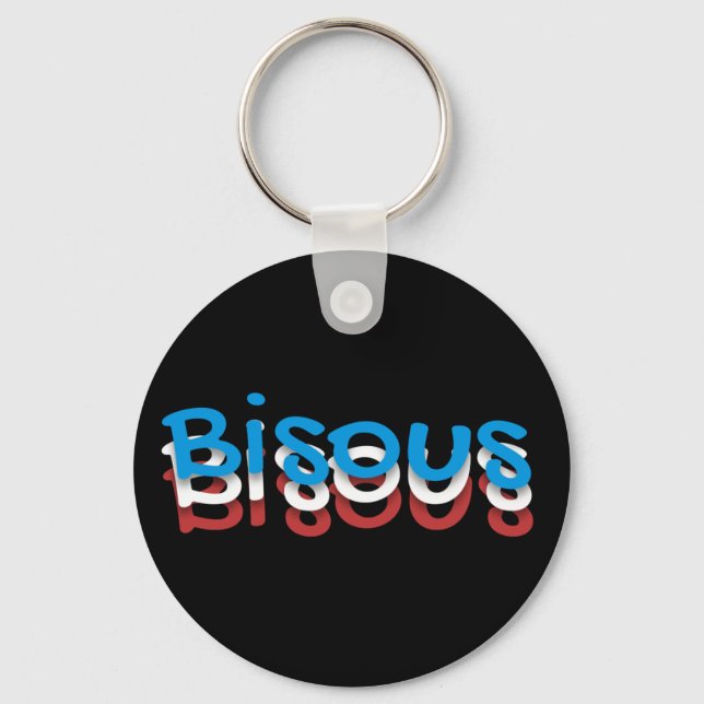 Bisous (kisses) key ring (Front)