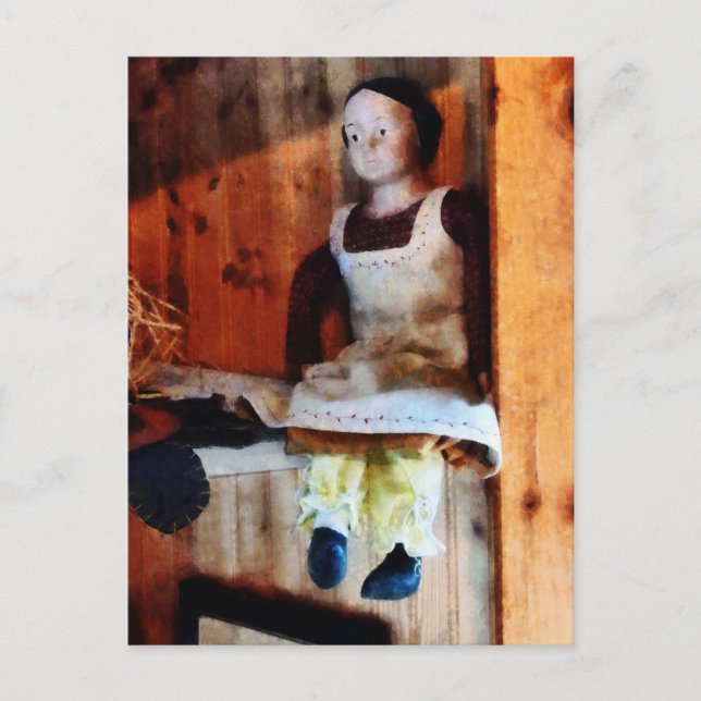 Bisque Doll For Sale Postcard (Front)