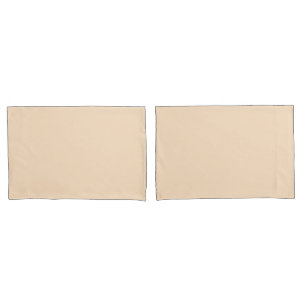 Bisque (solid colour)  pillowcase
