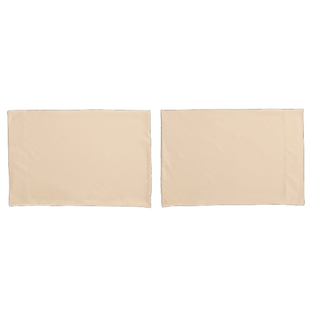 Bisque (solid colour)  pillowcase (Front-Set)