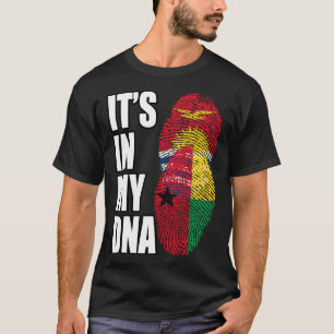 Bissau Guinean And Kiribati Mix DNA Heritage Flag T-Shirt