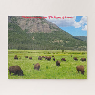Bisson Montana.Christmas Greetings Jigsaw Puzzle