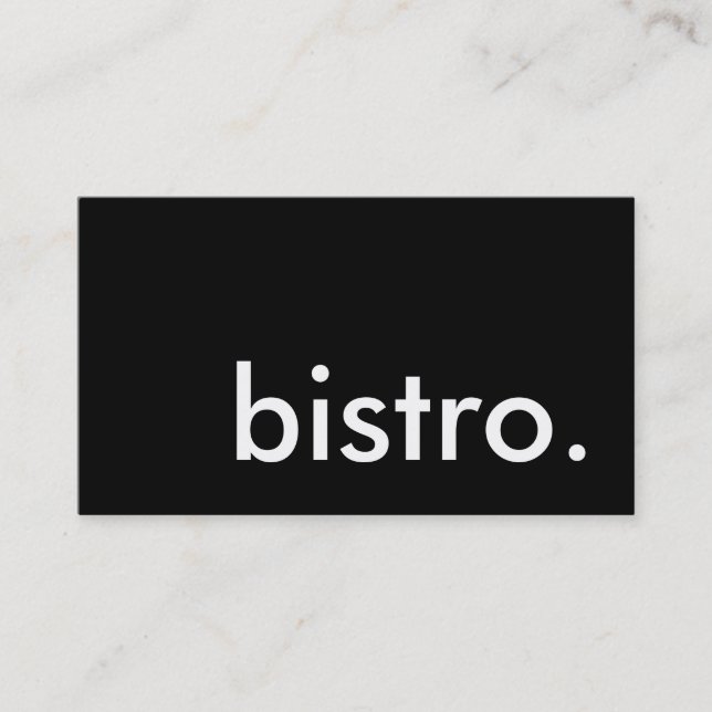 bistro. business card (Front)