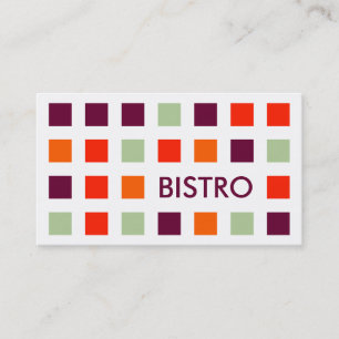 BISTRO (mod squares) Business Card