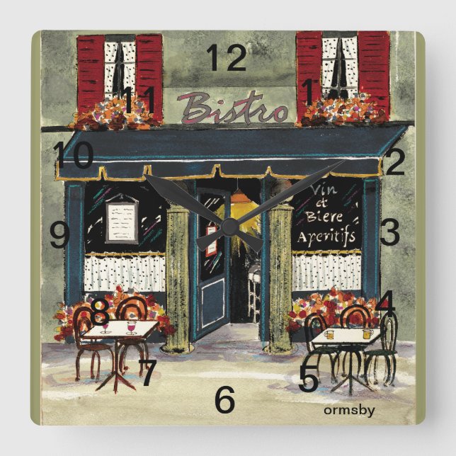 Bistro Wall Clock (Front)