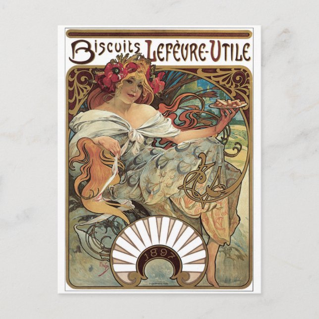 Bisuits Lefevre-Utile Postcard (Front)