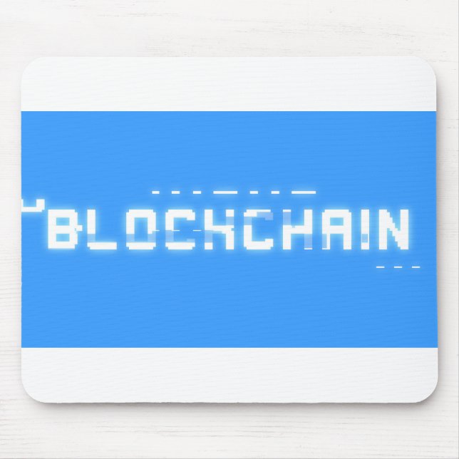 Bit glitch blockchain mouse mat (Front)