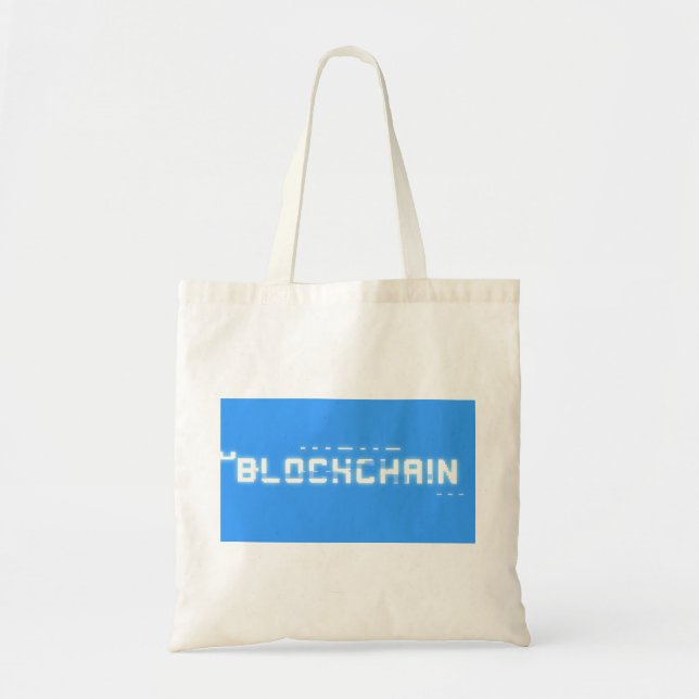 Bit glitch blockchain tote bag (Front)