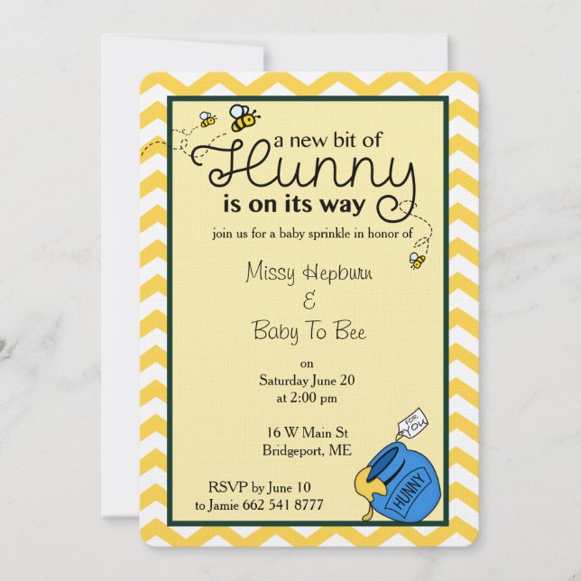 Bit of Hunny Invitation (Front)