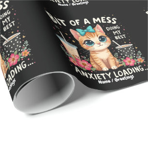 Bit of Mess, Doing My Best Anxiety Loading Wrapping Paper
