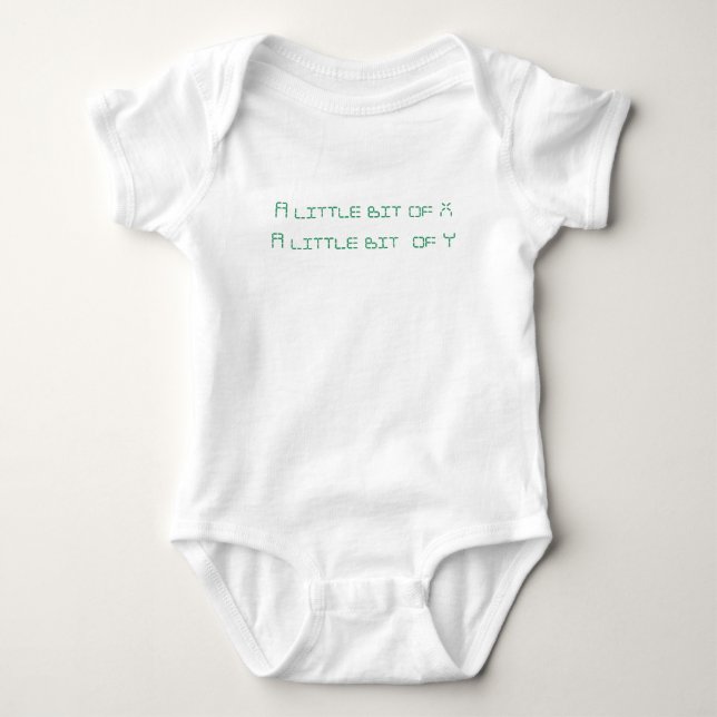 bit of X and Y Baby Bodysuit (Front)