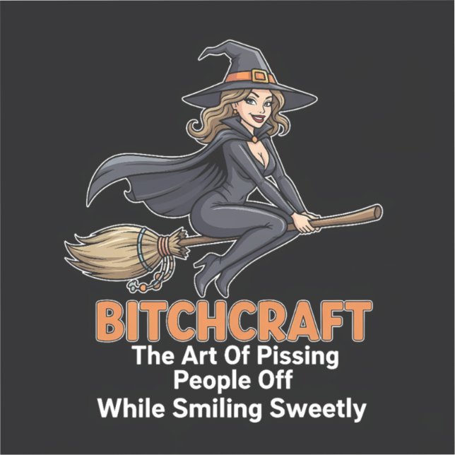 "BITCHCRAFT" Cut Vinyl Sticker (Front)