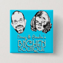Bitchen Boutique Logo Square Button